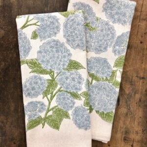 blue-hydrangea-cotton-kitchen-towel