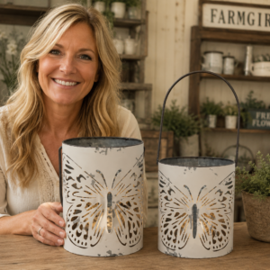 butterfly-cutout-white-metal-bucket-lantern-set