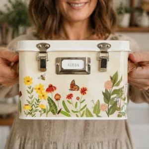wildflower botanicals seed storage tin lifestyle