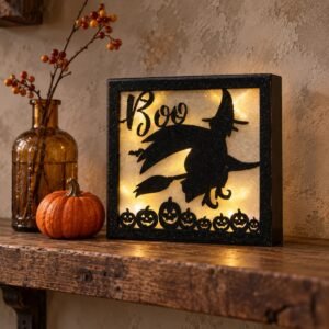boo-witch-light-up-sign-rustic-halloween-shelf