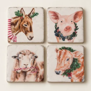 christmas-farm-animals-resin-coasters