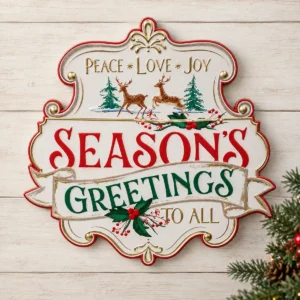 vintage-seasons-greetings-metal-christmas-sign