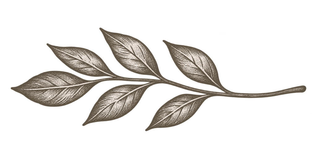 farmgirl seasonal leaf sprig