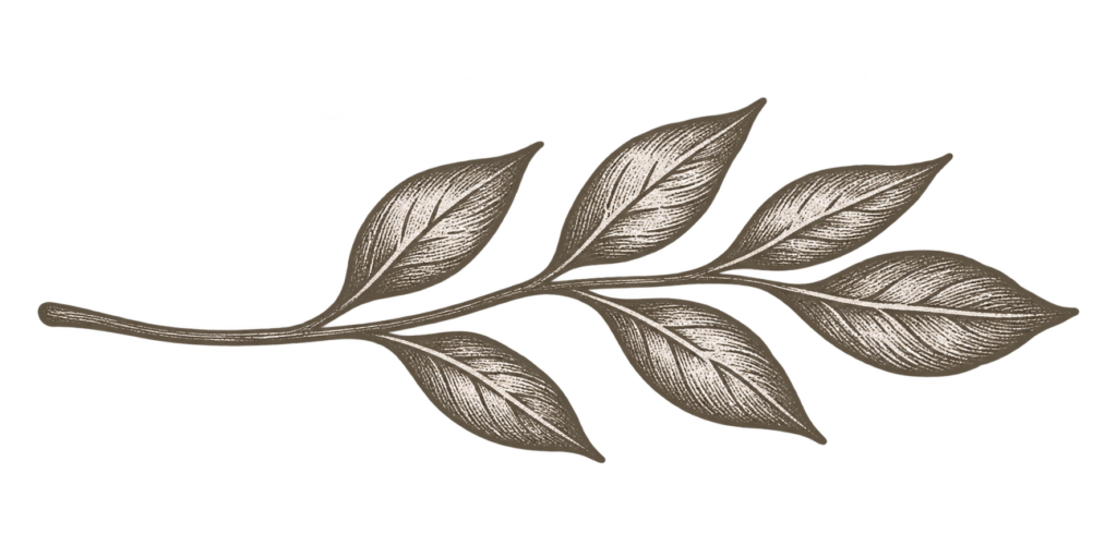 farmgirl seasonal leaf sprig flipped